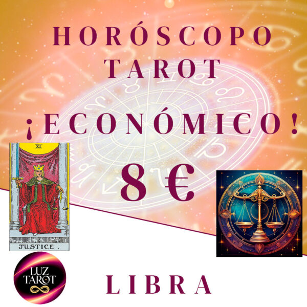 Horóscopo tarot de Libra, una lectura que une la armonía del signo con las interpretaciones del tarot sobre justicia y equilibrio.